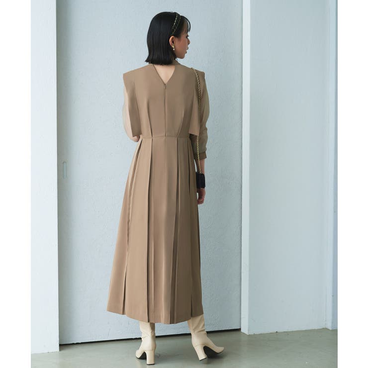 シアースリーブプリーツロングワンピース | RUIRUE BOUTIQUE | 詳細画像9 