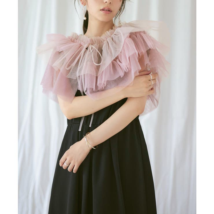 マルチWayチュールTOPS＆フレンチスリーブワンピースセット | RUIRUE BOUTIQUE | 詳細画像15 