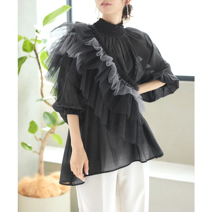 マルチWayチュールTOPS＆フレンチスリーブワンピースセット | RUIRUE BOUTIQUE | 詳細画像7 