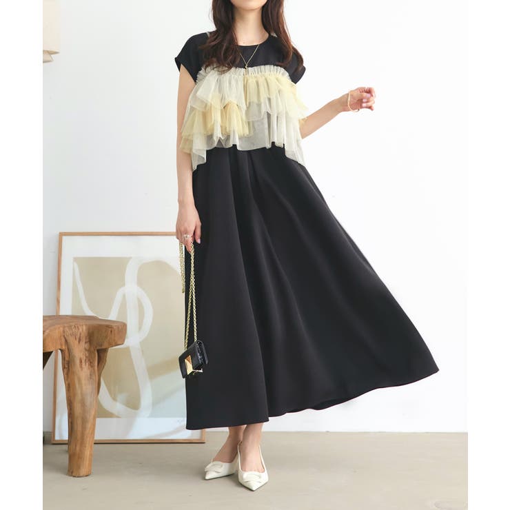 マルチWayチュールTOPS＆フレンチスリーブワンピースセット | RUIRUE BOUTIQUE | 詳細画像8 