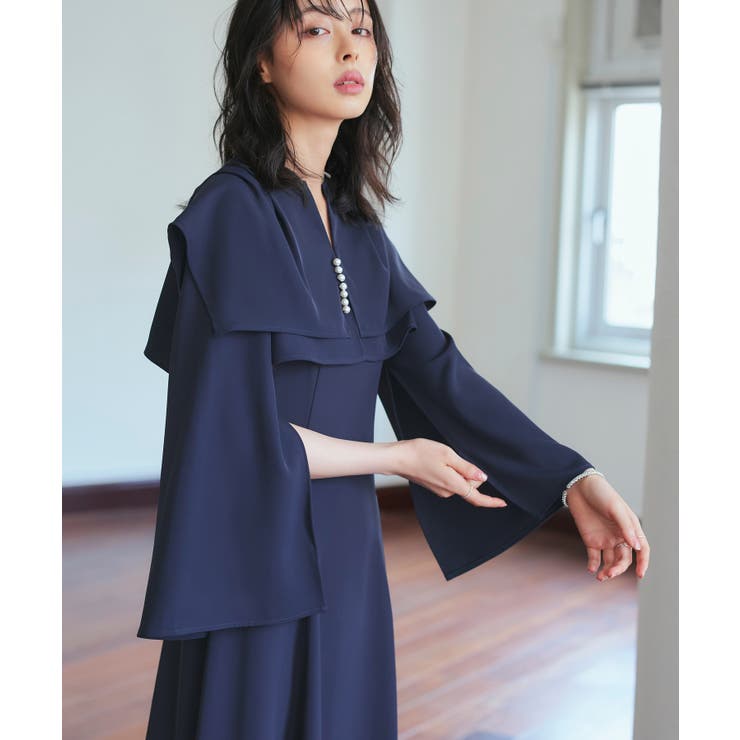 パールデザインビッグカラーボレロ＆マーメイドワンピース | RUIRUE BOUTIQUE | 詳細画像15 