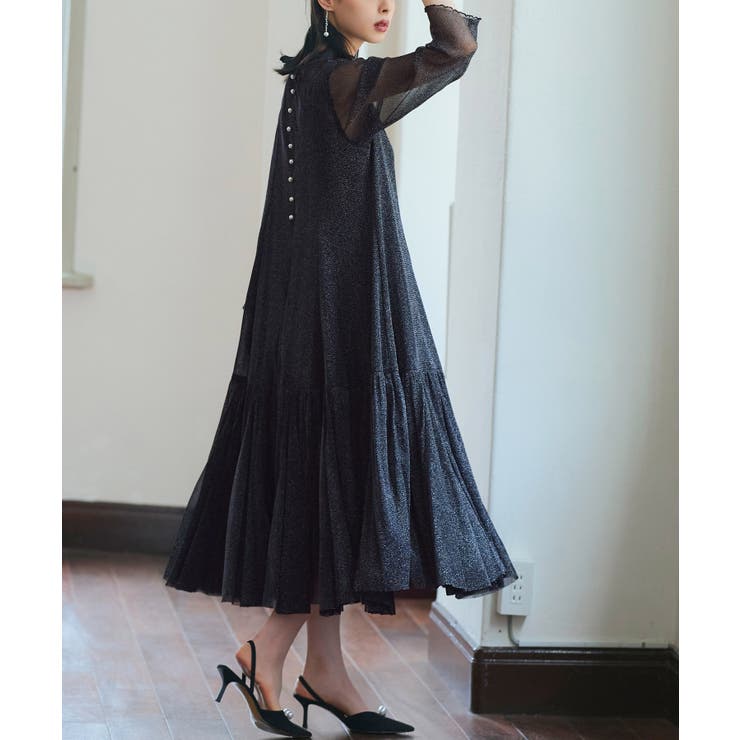 ラメチュールメロウワンピースドレス | RUIRUE BOUTIQUE | 詳細画像18 