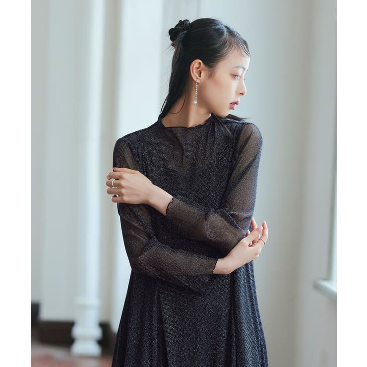 ラメチュールメロウワンピースドレス | RUIRUE BOUTIQUE | 詳細画像21 