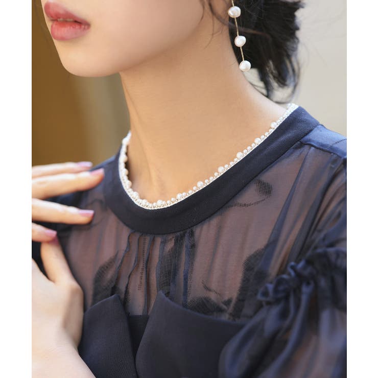 ボリュームスリーブ＆ビスチェタイトワンピースドレス | RUIRUE BOUTIQUE | 詳細画像16 