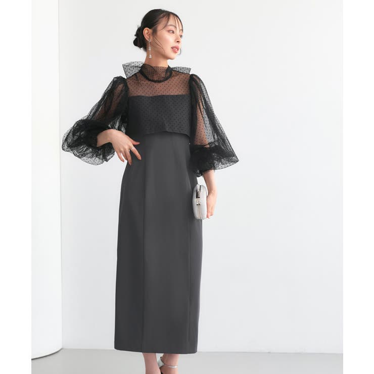 シアードットIラインワンピースドレス | RUIRUE BOUTIQUE | 詳細画像13 