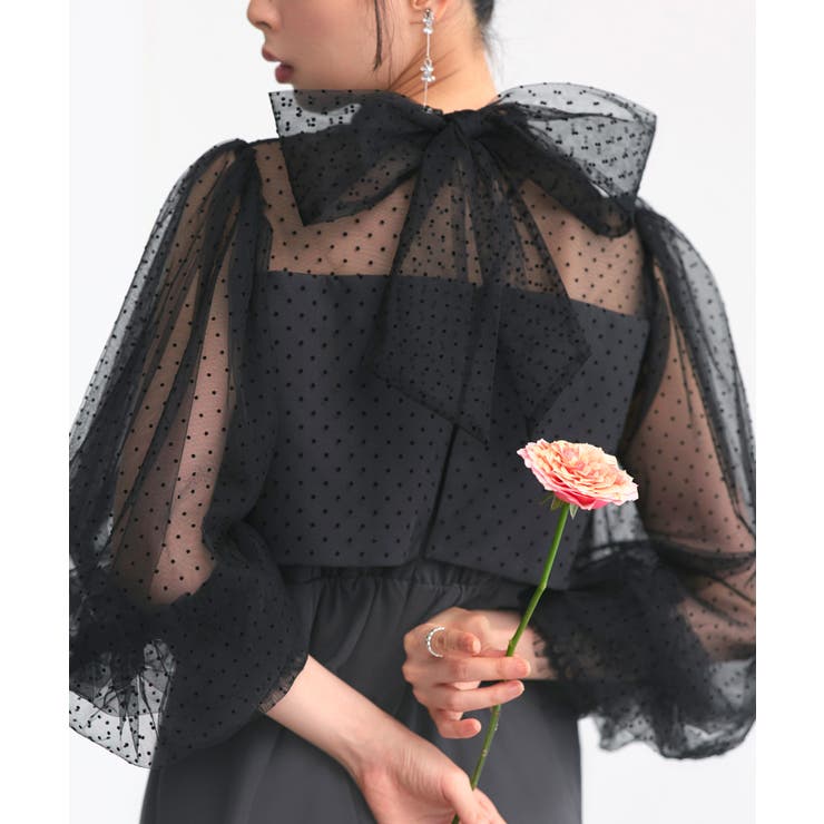 シアードットIラインワンピースドレス | RUIRUE BOUTIQUE | 詳細画像14 