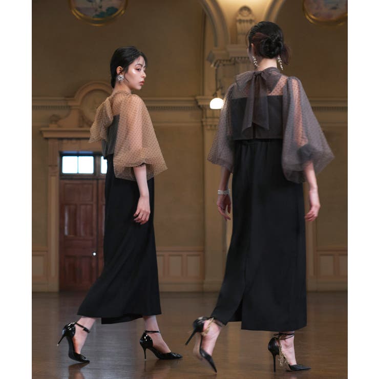 シアードットIラインワンピースドレス | RUIRUE BOUTIQUE | 詳細画像3 