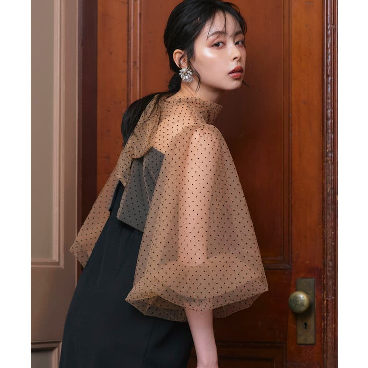 シアードットIラインワンピースドレス | RUIRUE BOUTIQUE | 詳細画像6 