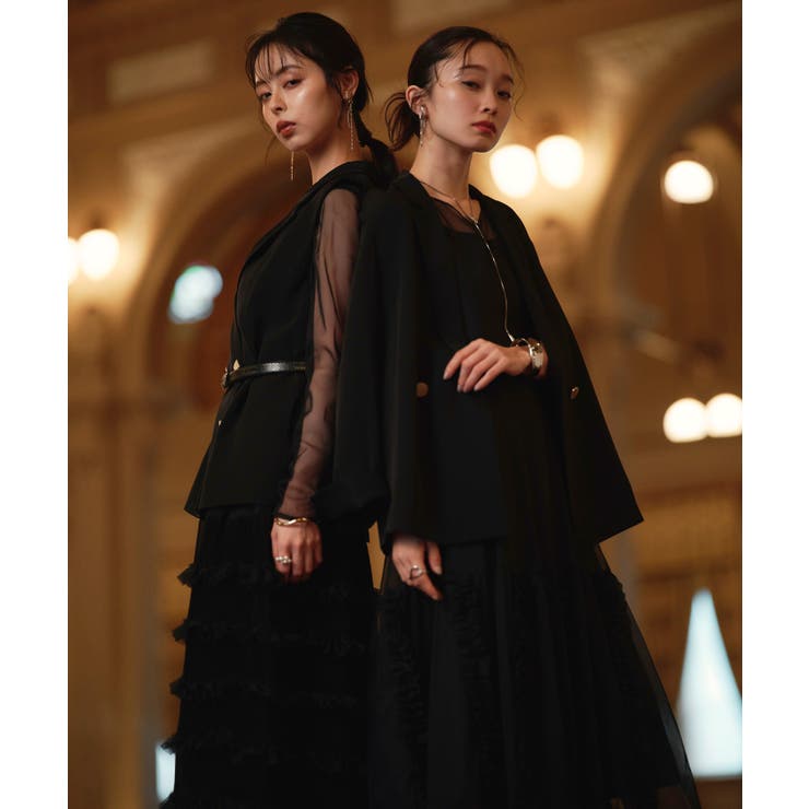 ジャケット＆チュールフリルワンピースセット | RUIRUE BOUTIQUE | 詳細画像25 