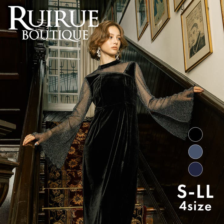 フレアジャカードワンピースドレスセットアップ | RUIRUE BOUTIQUE | 詳細画像1 