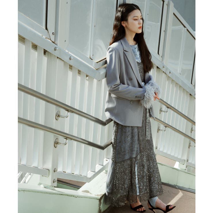【2点セット】パッチワークレースキャミワンピース＆ベロアマキシワンピース（ボウタ… | RUIRUE BOUTIQUE | 詳細画像14 