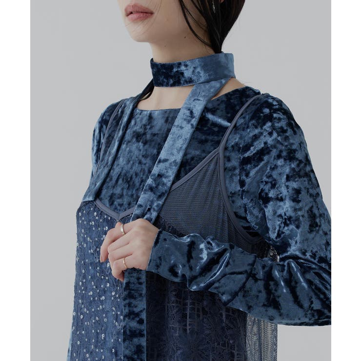 【2点セット】パッチワークレースキャミワンピース＆ベロアマキシワンピース（ボウタ… | RUIRUE BOUTIQUE | 詳細画像26 
