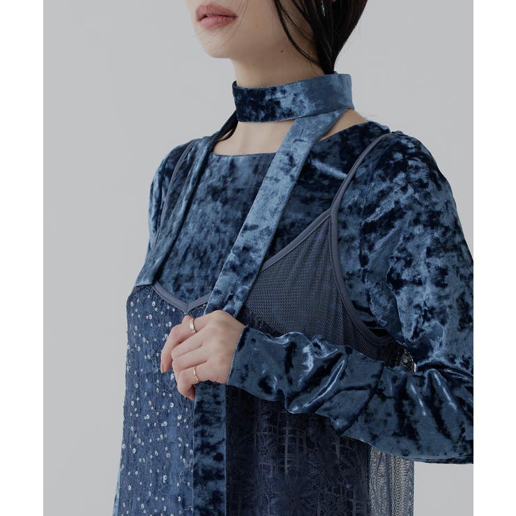 【2点セット】パッチワークレースキャミワンピース＆ベロアマキシワンピース（ボウタ… | RUIRUE BOUTIQUE | 詳細画像33 