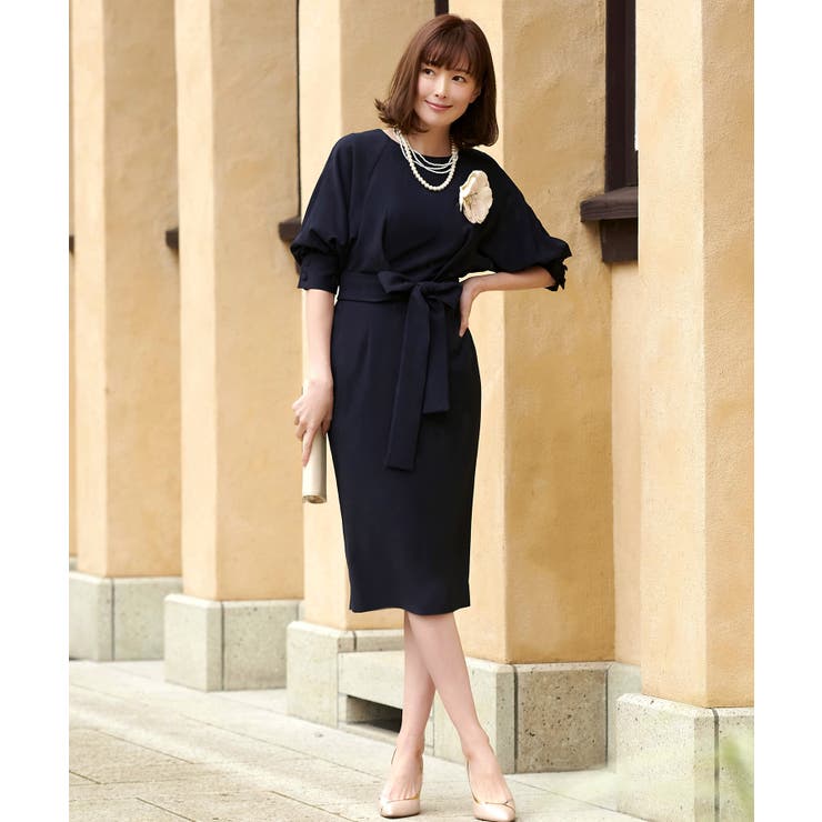 ロング＆リーンシルエットが美しいバルーンスリーブワンピース | RUIRUE BOUTIQUE | 詳細画像10 