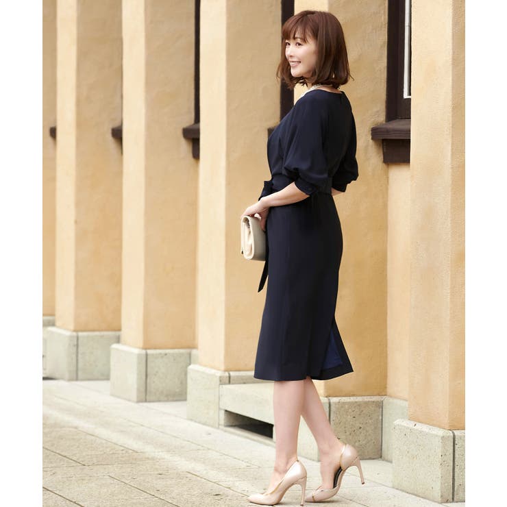 ロング＆リーンシルエットが美しいバルーンスリーブワンピース | RUIRUE BOUTIQUE | 詳細画像11 