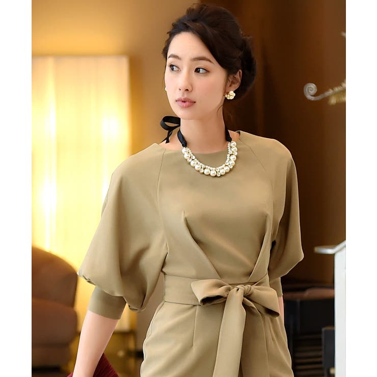 ロング＆リーンシルエットが美しいバルーンスリーブワンピース | RUIRUE BOUTIQUE | 詳細画像15 