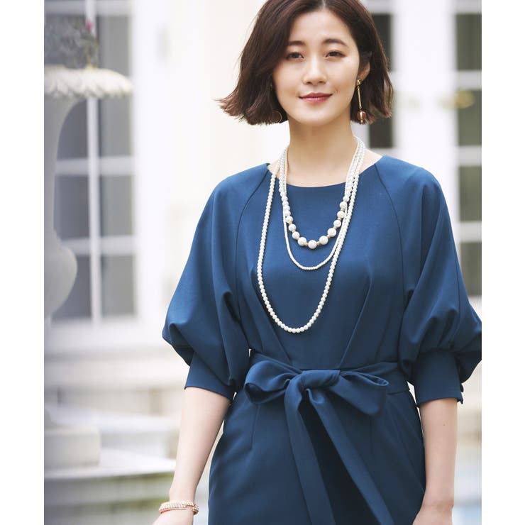 ロング＆リーンシルエットが美しいバルーンスリーブワンピース | RUIRUE BOUTIQUE | 詳細画像2 
