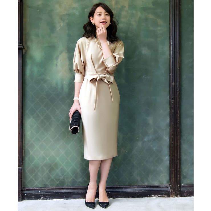 ロング＆リーンシルエットが美しいバルーンスリーブワンピース | RUIRUE BOUTIQUE | 詳細画像23 