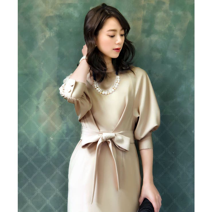 ロング＆リーンシルエットが美しいバルーンスリーブワンピース | RUIRUE BOUTIQUE | 詳細画像24 