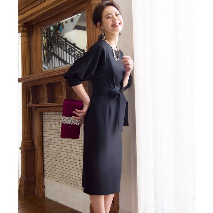 ロング＆リーンシルエットが美しいバルーンスリーブワンピース | RUIRUE BOUTIQUE | 詳細画像28 