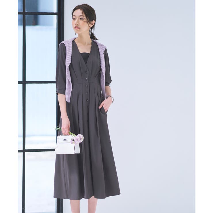 2wayフロントボタンタックワンピース | RUIRUE BOUTIQUE | 詳細画像10 
