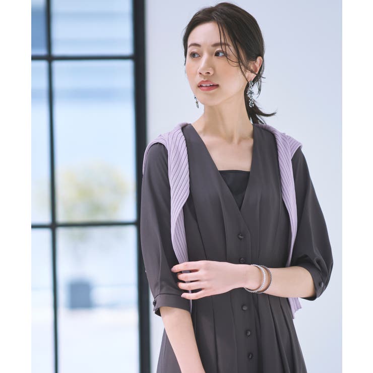 2wayフロントボタンタックワンピース | RUIRUE BOUTIQUE | 詳細画像13 