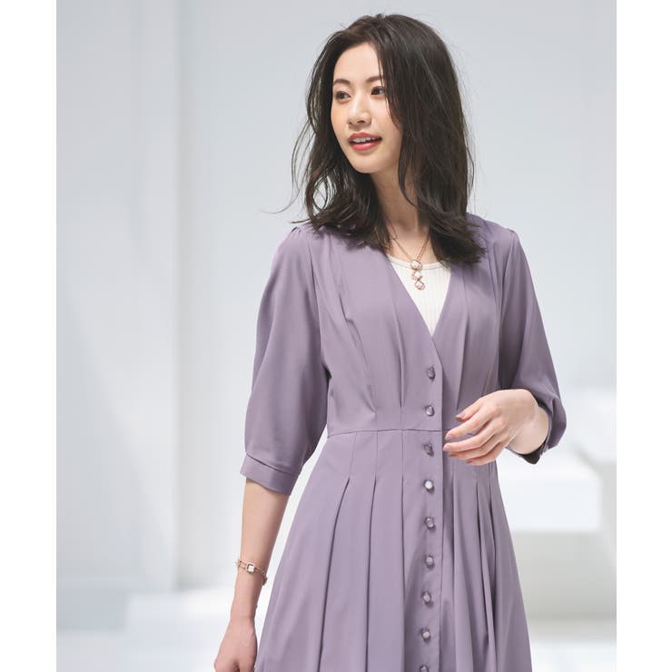 2wayフロントボタンタックワンピース | RUIRUE BOUTIQUE | 詳細画像14 