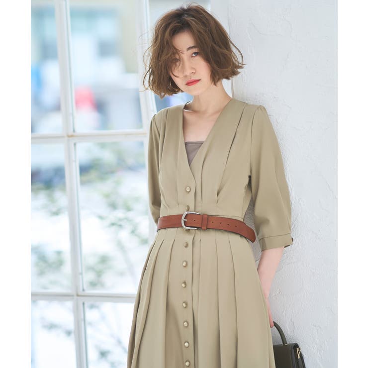 2wayフロントボタンタックワンピース | RUIRUE BOUTIQUE | 詳細画像25 