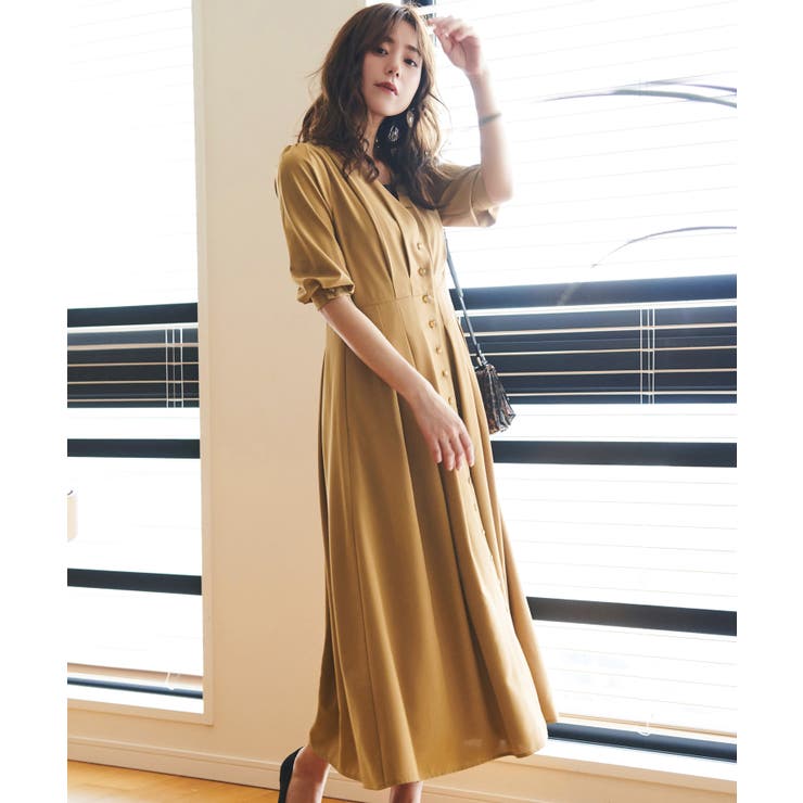 2wayフロントボタンタックワンピース | RUIRUE BOUTIQUE | 詳細画像41 