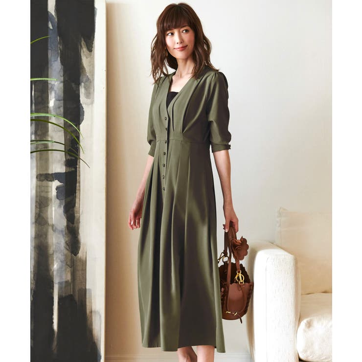 2wayフロントボタンタックワンピース | RUIRUE BOUTIQUE | 詳細画像46 