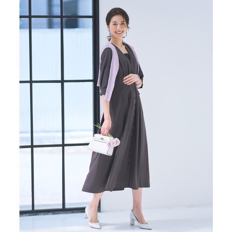 2wayフロントボタンタックワンピース | RUIRUE BOUTIQUE | 詳細画像8 
