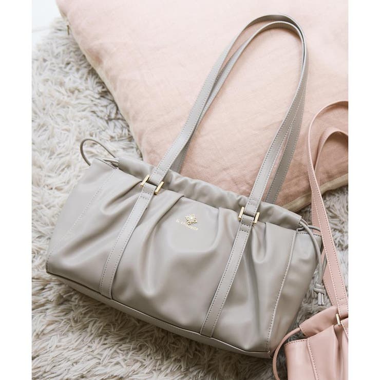 グレー | ビジューロングハンドルバッグ | & chouette