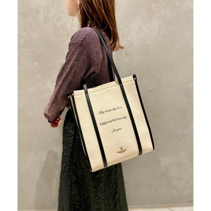 メッセージトートバッグ[品番：STJW0012509]｜Samantha Thavasa Petit 