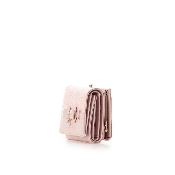 フローラルアクセントリボン口金折財布[品番：STJW0014345