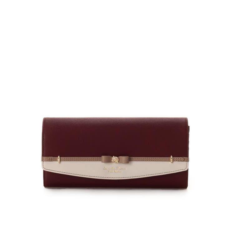ワインレッド | フラワーリボンベルト 長財布 | Samantha Thavasa Petit Choice