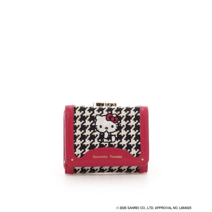 ピンク | 「ハローキティ」コレクション 口金折財布（ブラック） | Samantha Thavasa