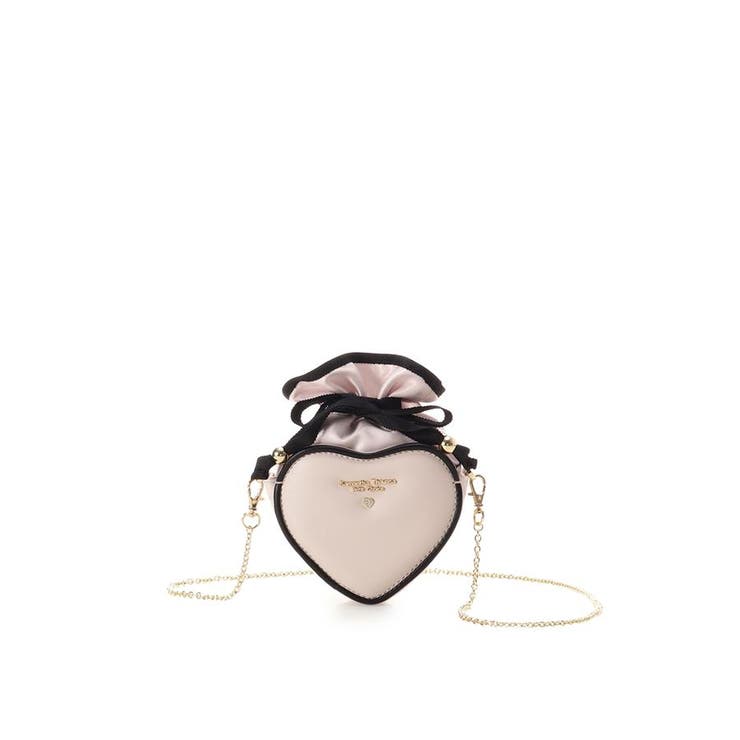 ピンクベージュ | バイカラーハートポーチ | Samantha Thavasa Petit Choice