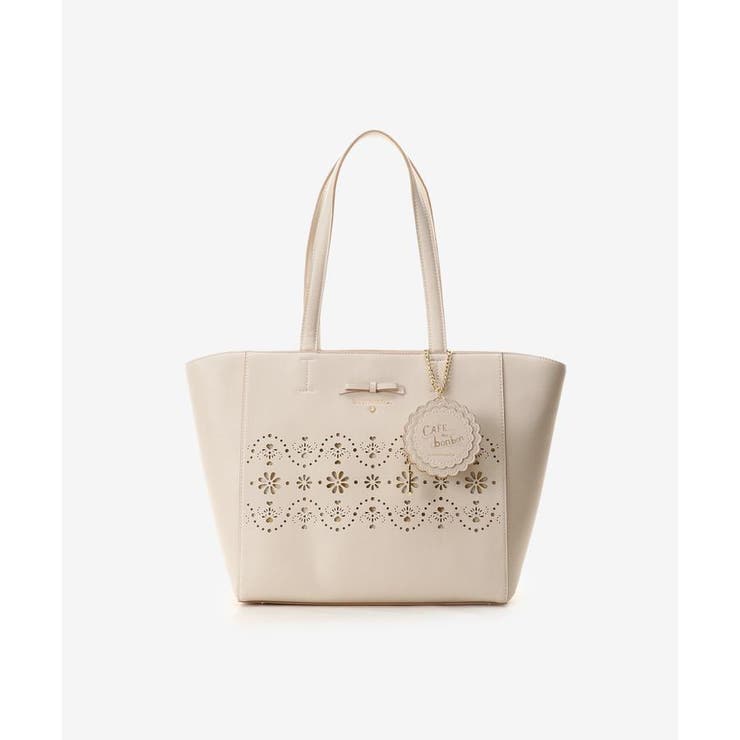 レースパンチングトートバッグ[品番：STJW0002907]｜SAMANTHAVEGA 