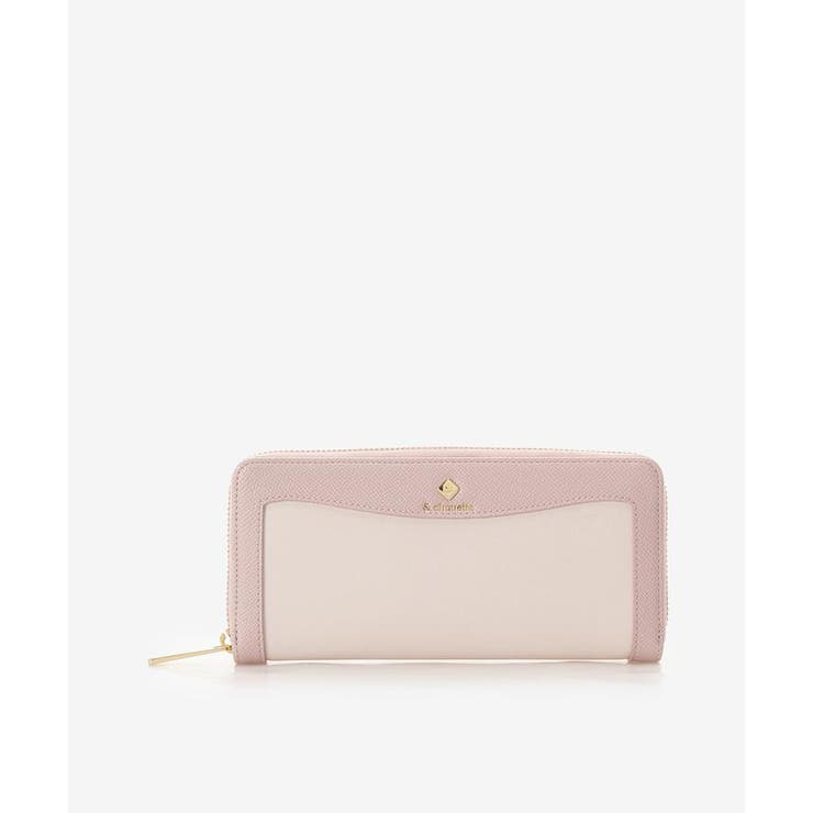 ピンク | バイカラーラメ コインスルー長財布 | & chouette