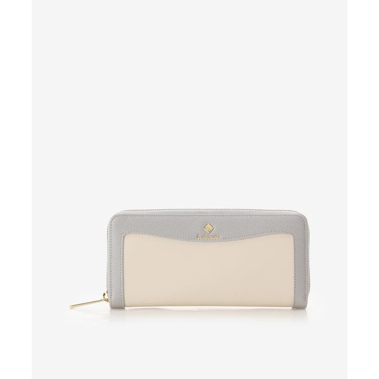 ライトブルー | バイカラーラメ コインスルー長財布 | & chouette