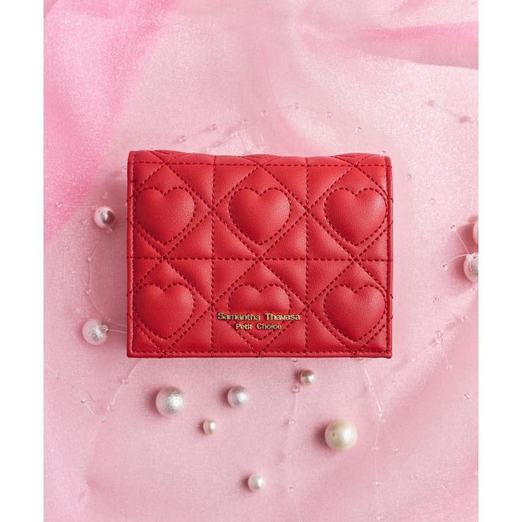 ハートキルト ミニ財布[品番：STJW0015009]｜Samantha Thavasa Petit