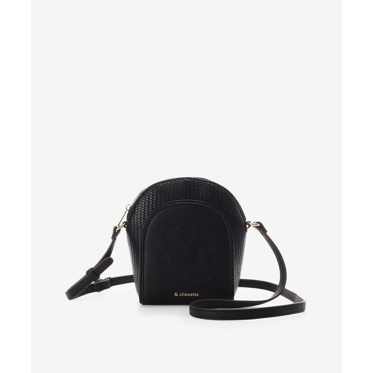 ブラック | かごバッグ風 ショルダーバッグ | & chouette