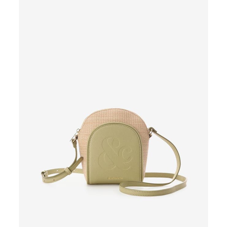 イエローグリーン | かごバッグ風 ショルダーバッグ | & chouette