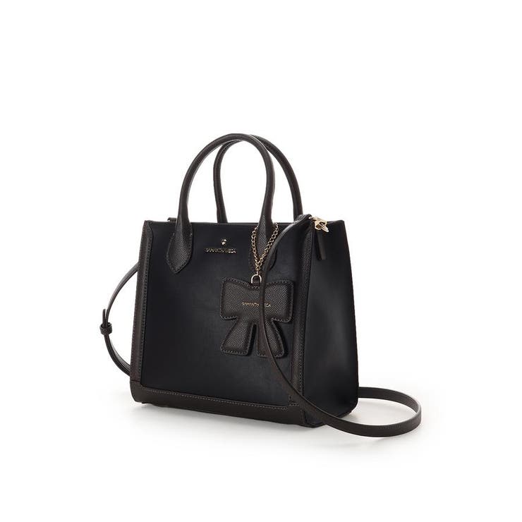 リボンチャーム付きスクエアバッグ | SAMANTHAVEGA | 詳細画像1 