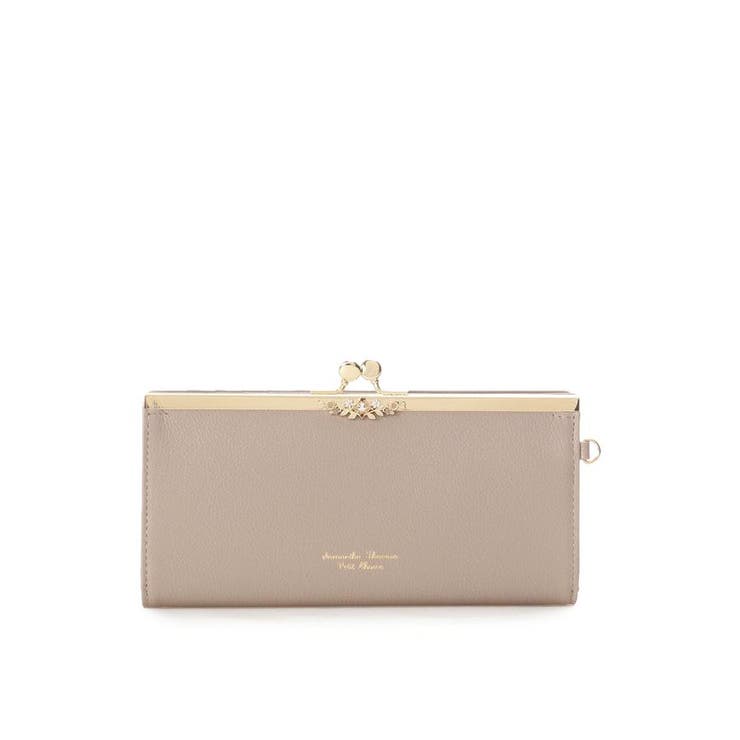 グレージュ | フラワーモチーフ長財布 | Samantha Thavasa Petit Choice