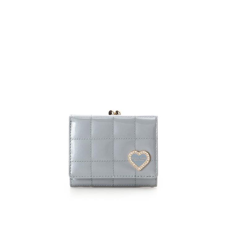 ダルブルー | エナメルキルティング がま口折財布 | Samantha Thavasa Petit Choice
