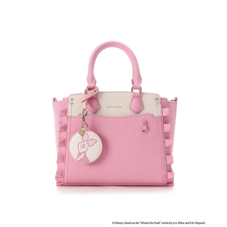 推し事バッグ》クリアポケット付きぬいぐるみバッグ「ピグレット