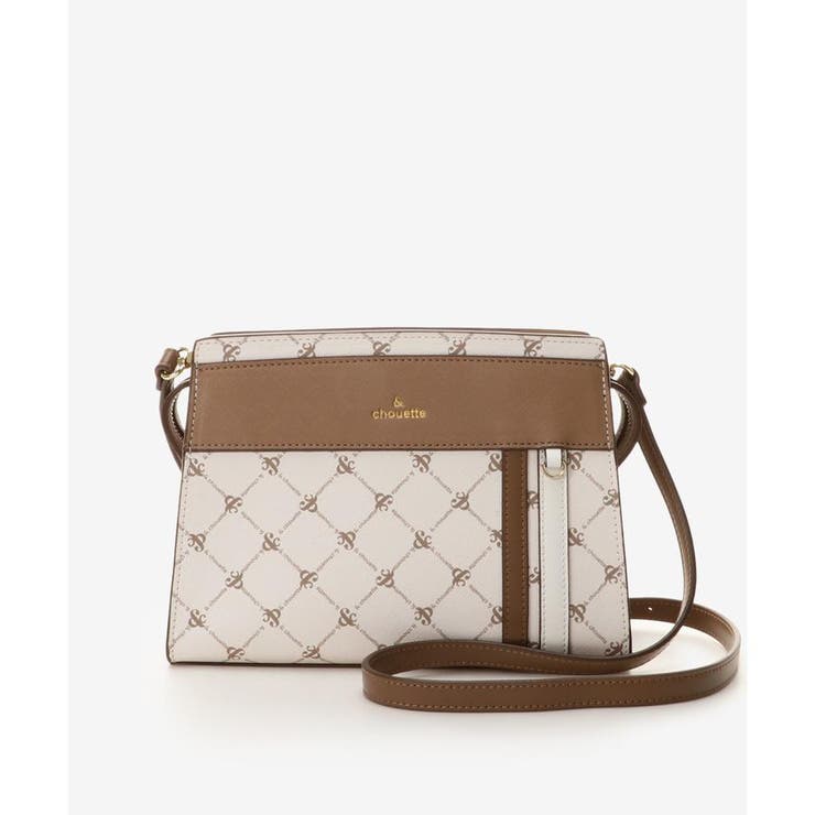 オフホワイト | モノグラム スポーティーラインショルダーバッグ | & chouette