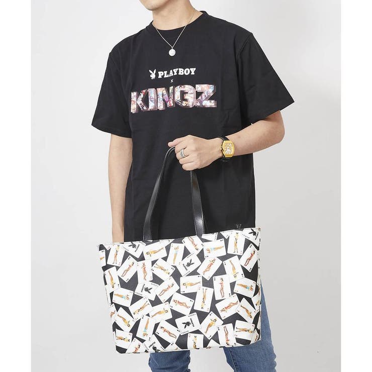 PLAYBOY x KINGZ」コラボレーション トートバッグ[品番：STJW0007201