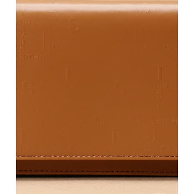 クロスロゴ型押しデザイン ウォレットショルダー | Samantha Thavasa | 詳細画像10 